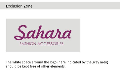 exclusion zone around logo