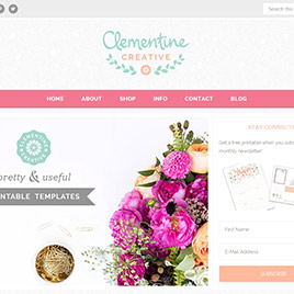 New Website Design for my Printables Shop