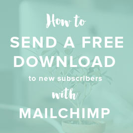 how to send a free download automatically in mailchimp