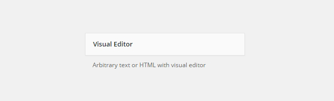 tinymce visual editor